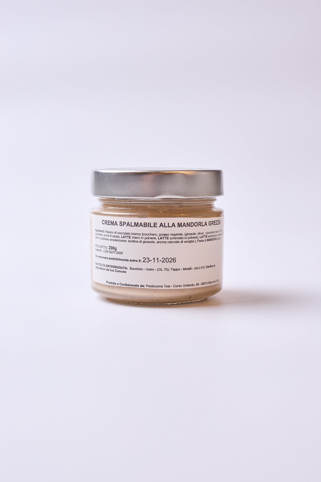 crema alla mandorla grezza