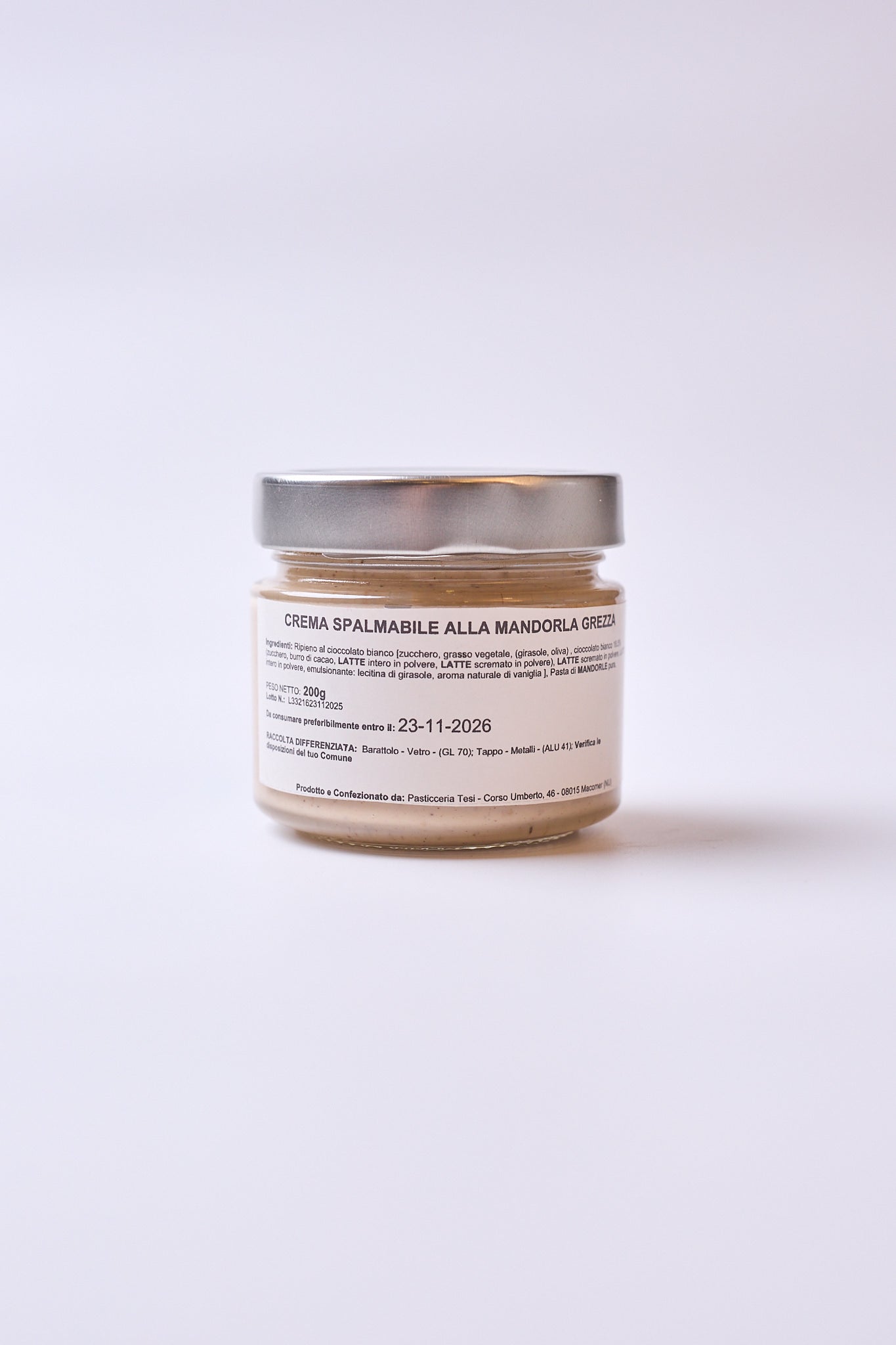 crema alla mandorla grezza