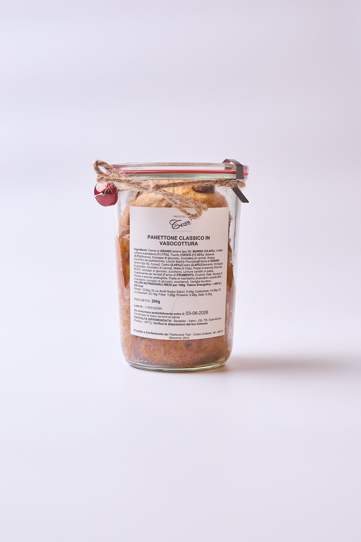 panettone classico in vasocottura